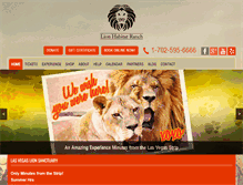 Tablet Screenshot of lionhabitatranch.org